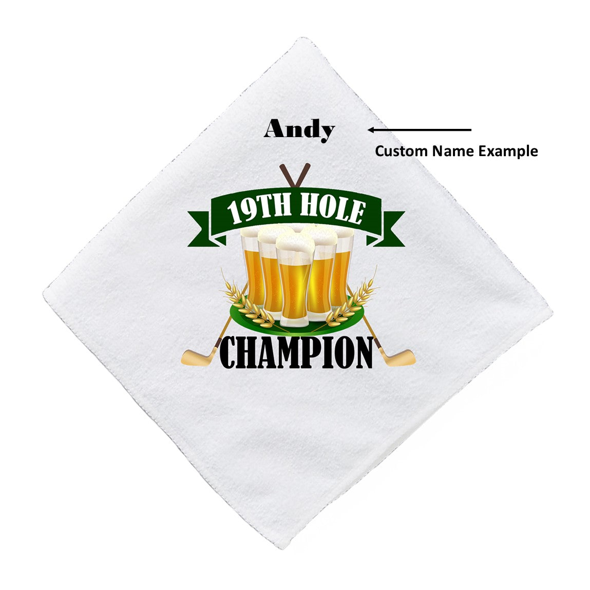 19th Hole Champion Funny Golf Towel - On Sale Now!