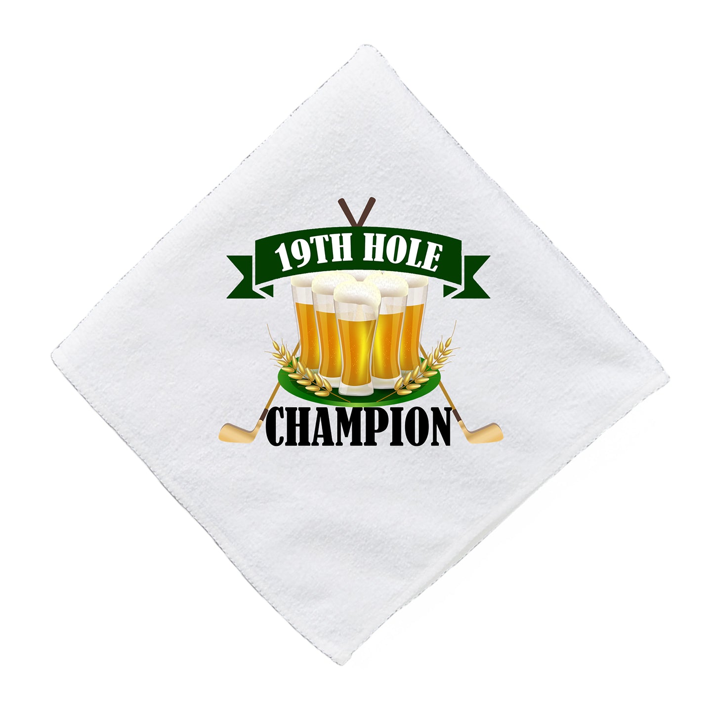 19th Hole Champion Funny Golf Towel - On Sale Now!