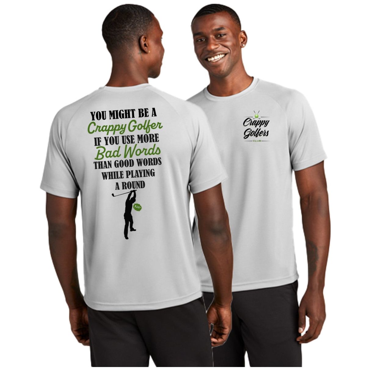 Bad Words, Good Words, Potty Mouth Golf - Mens T-Shirt