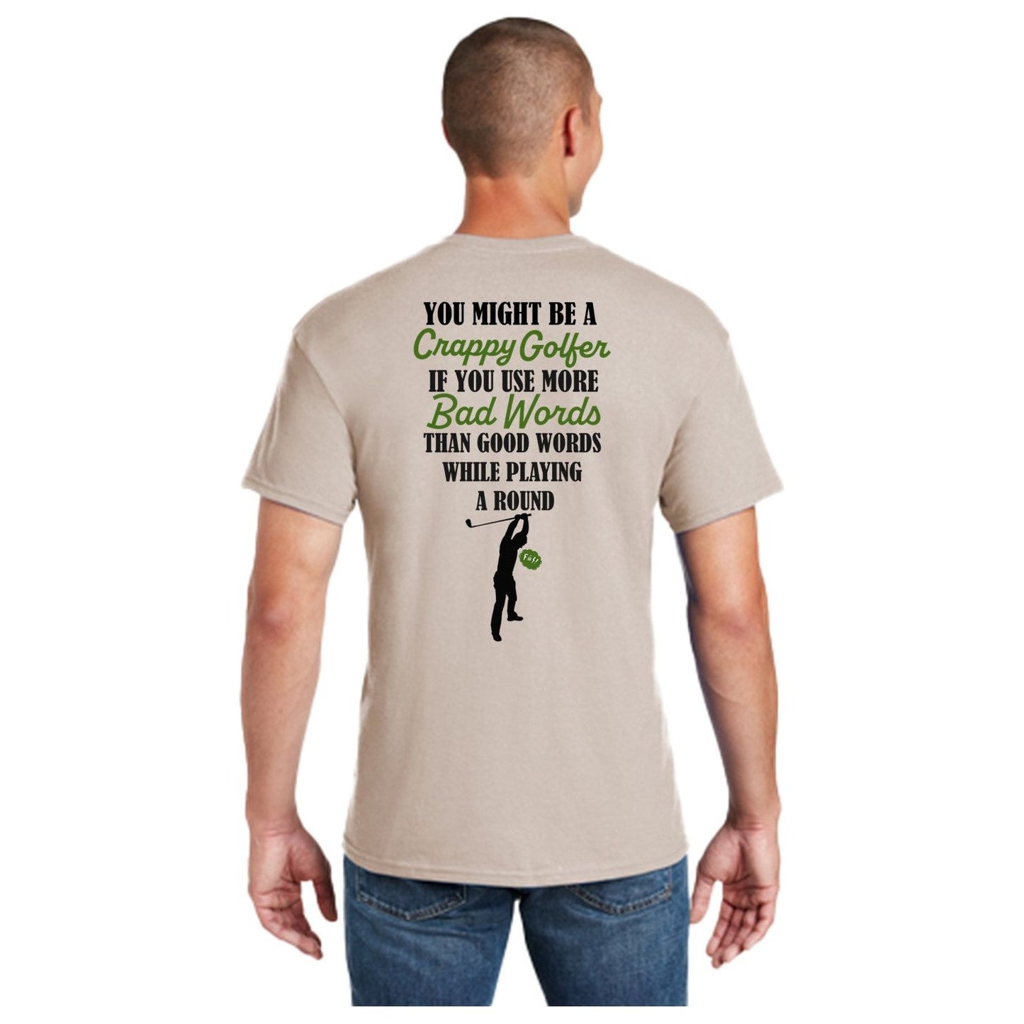 Bad Words, Good Words, Potty Mouth Golf - Mens T-Shirt