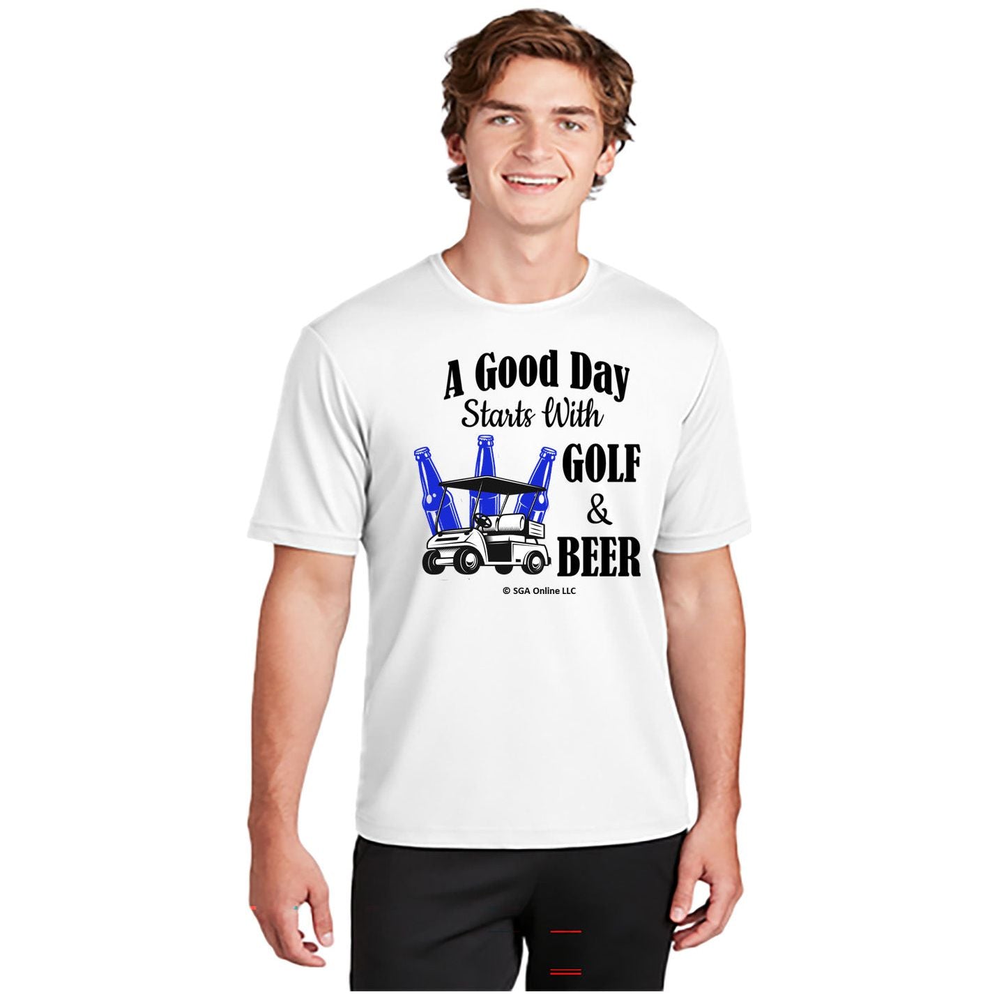 Golf and Beer - Men's Golf T-Shirts