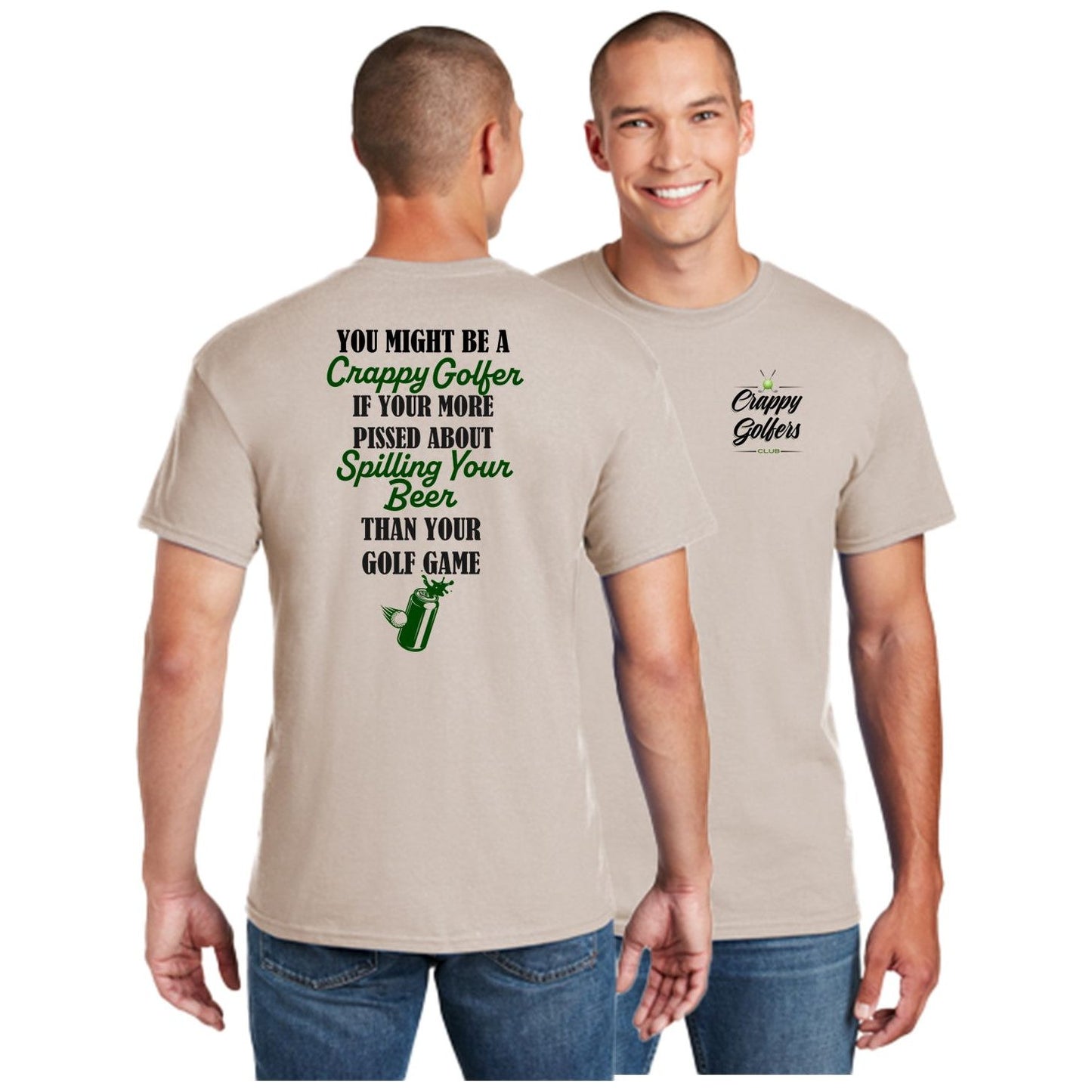 Spilling your Beer - Funny Golf Shirt for Men