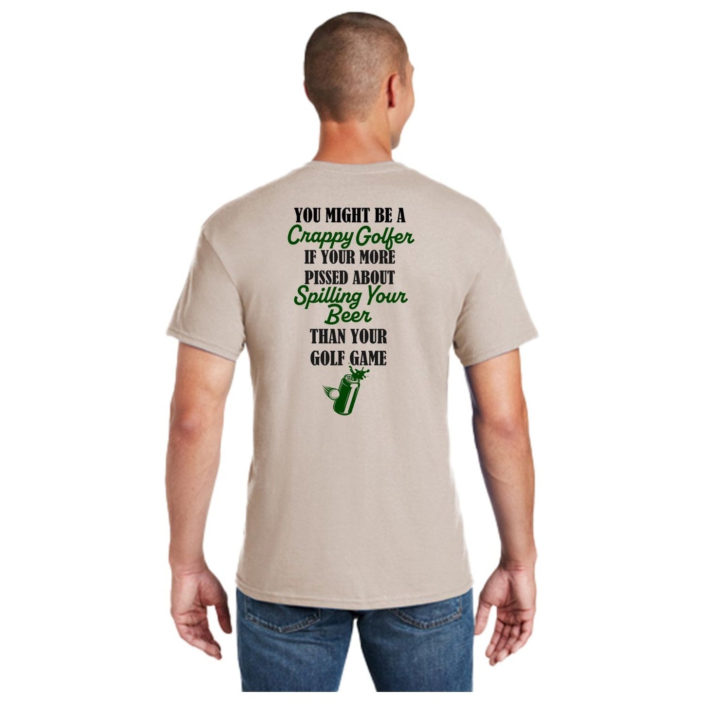 Spilling your Beer - Funny Golf Shirt for Men