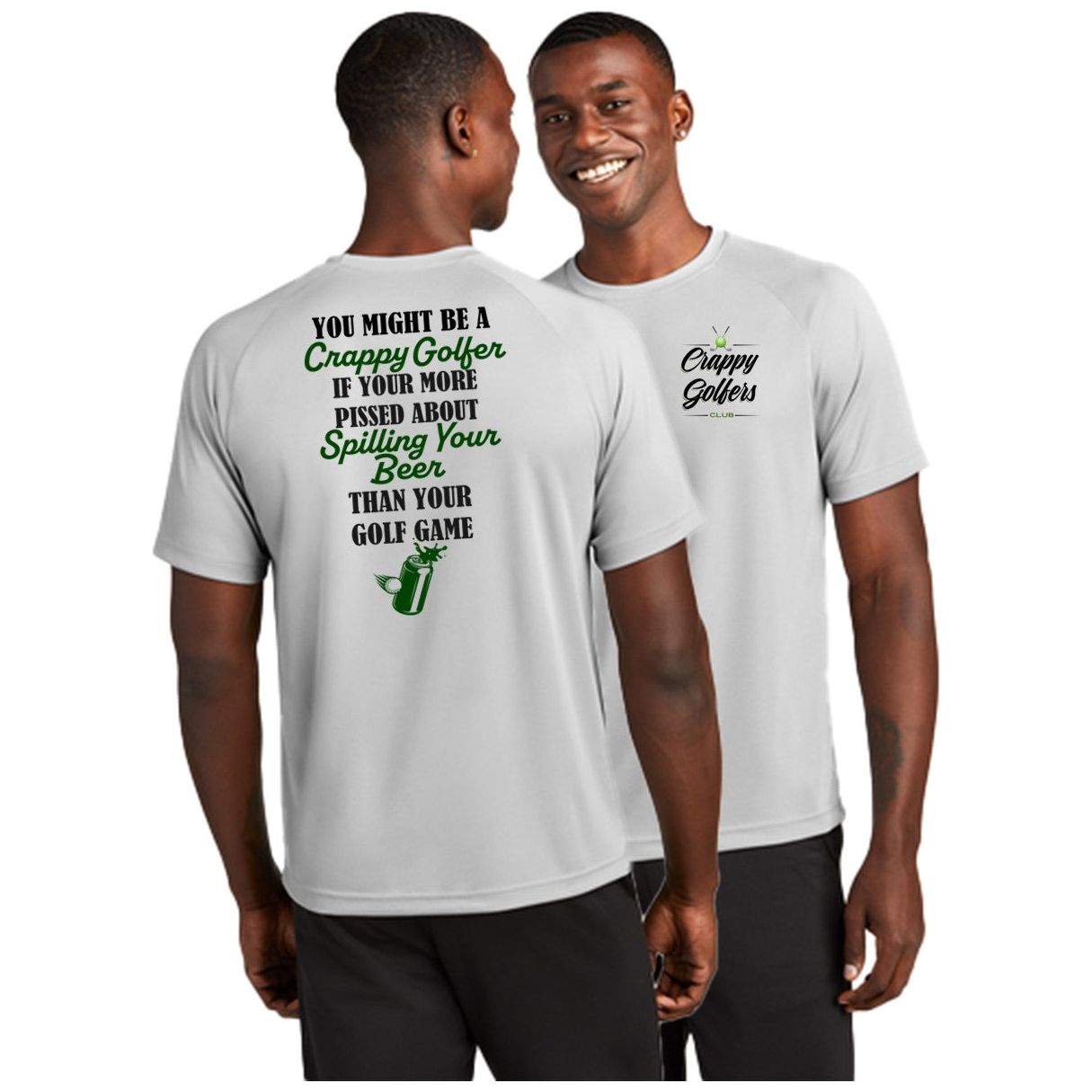 Spilling your Beer - Funny Golf Shirt for Men