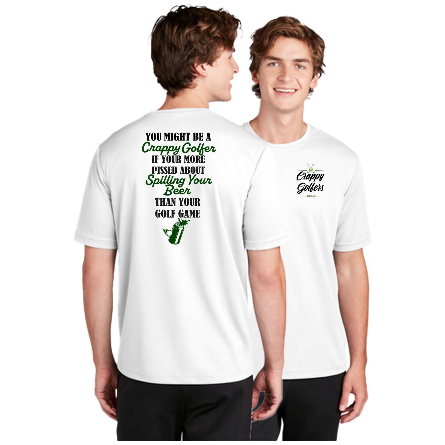 Spilling your Beer - Funny Golf Shirt for Men