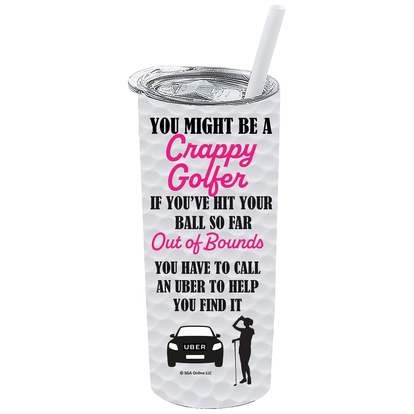 Out of Bounds Golf - Funny Golf Tumblers for Men and Women