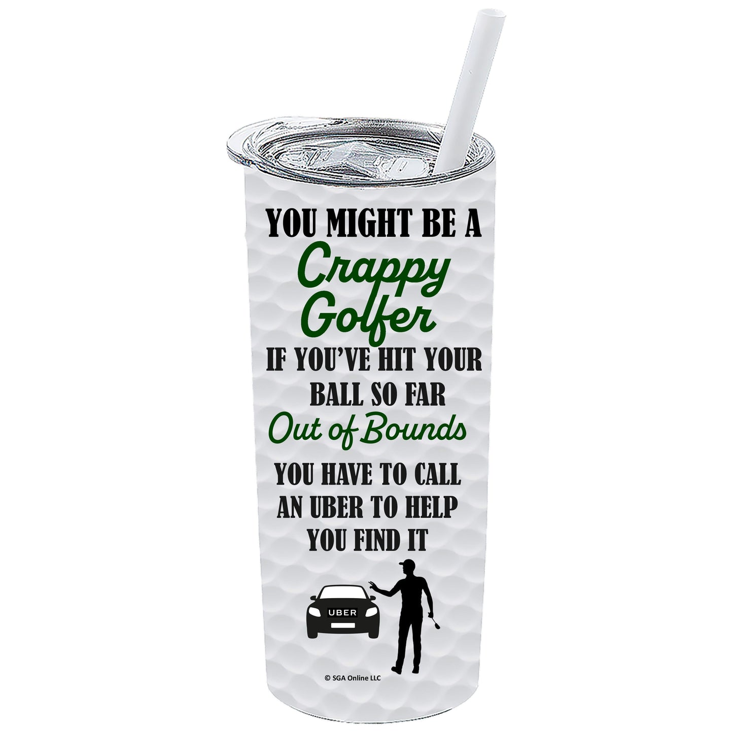 Out of Bounds Golf - Funny Golf Tumblers for Men and Women