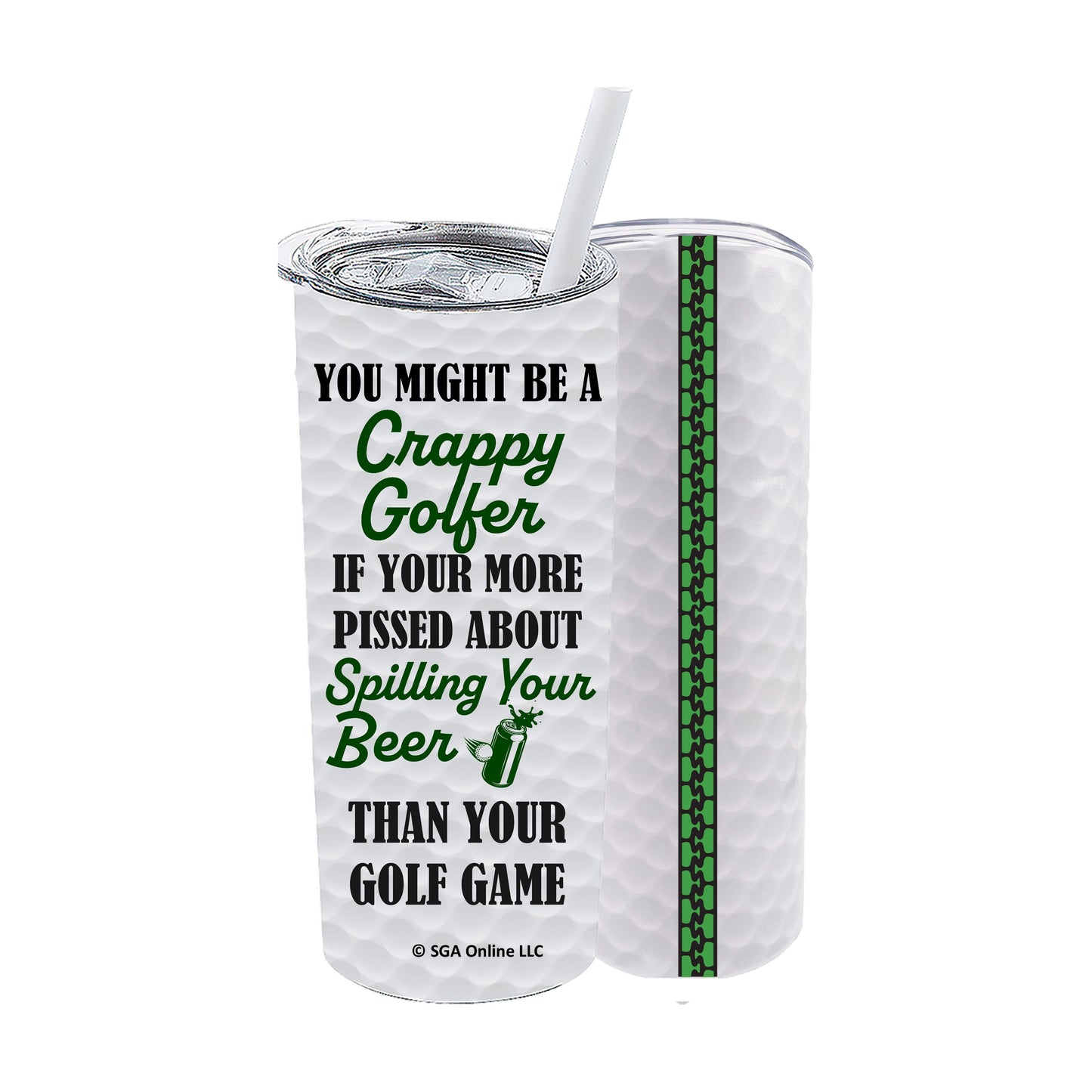 Spilling Beer - Funny Golf Tumblers