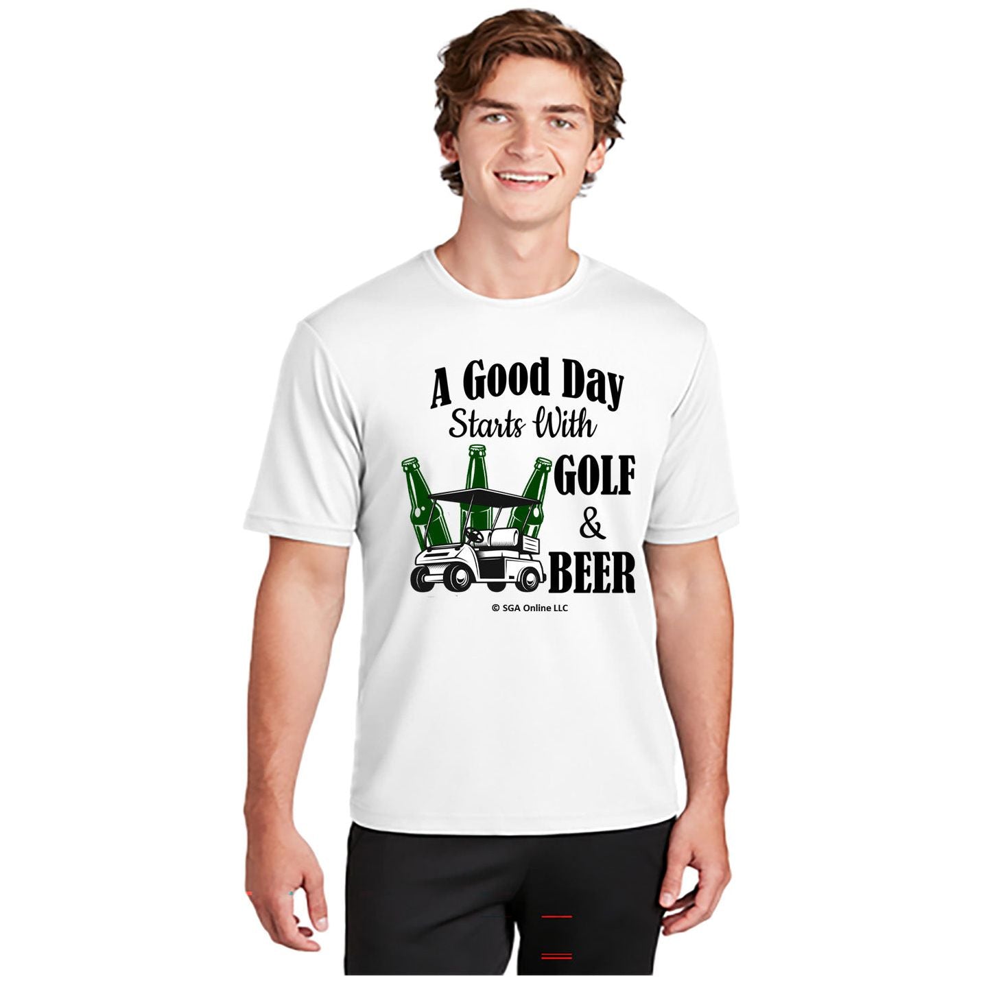 Golf and Beer - Men's Golf T-Shirts