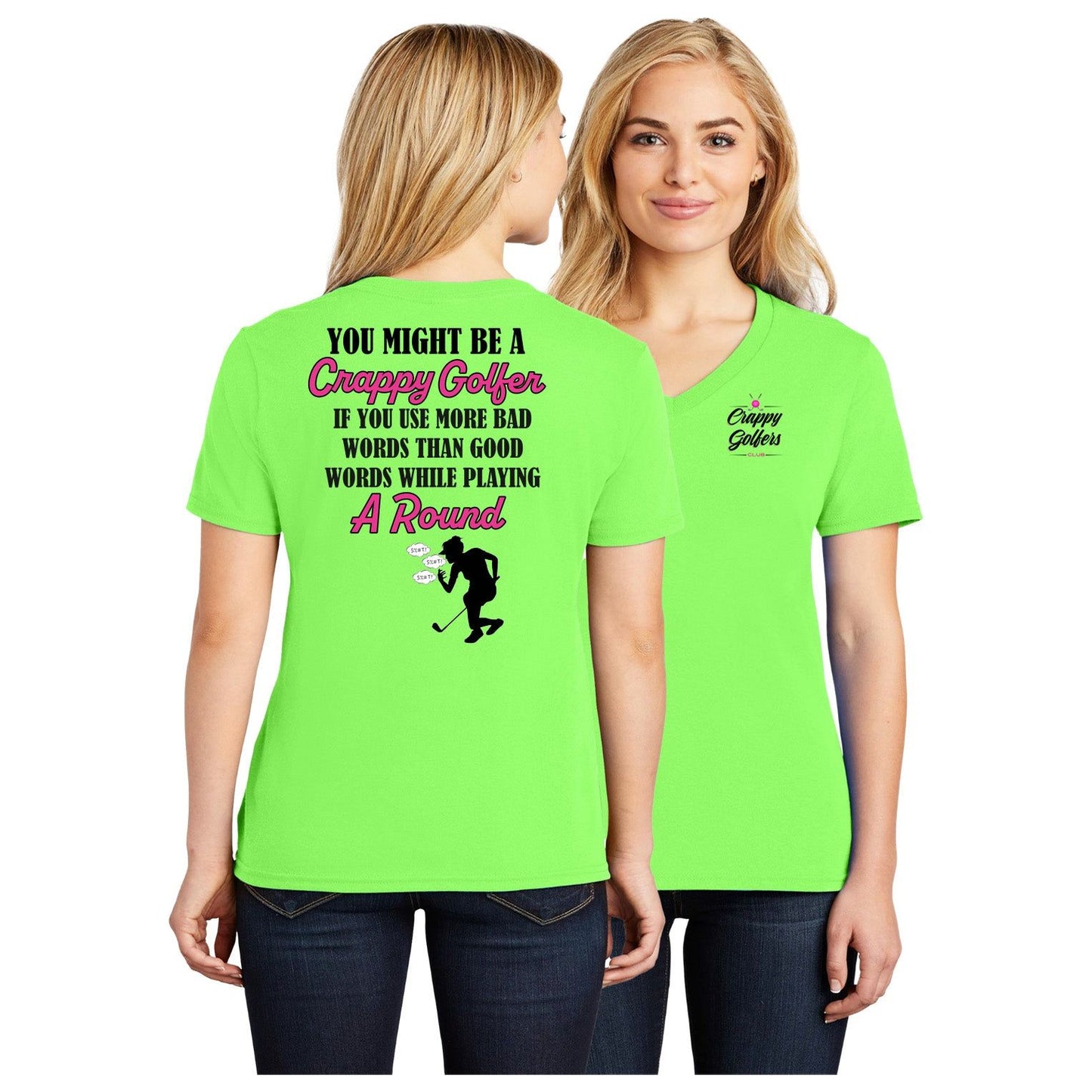 Ladies Golf Shirt - Bad Words