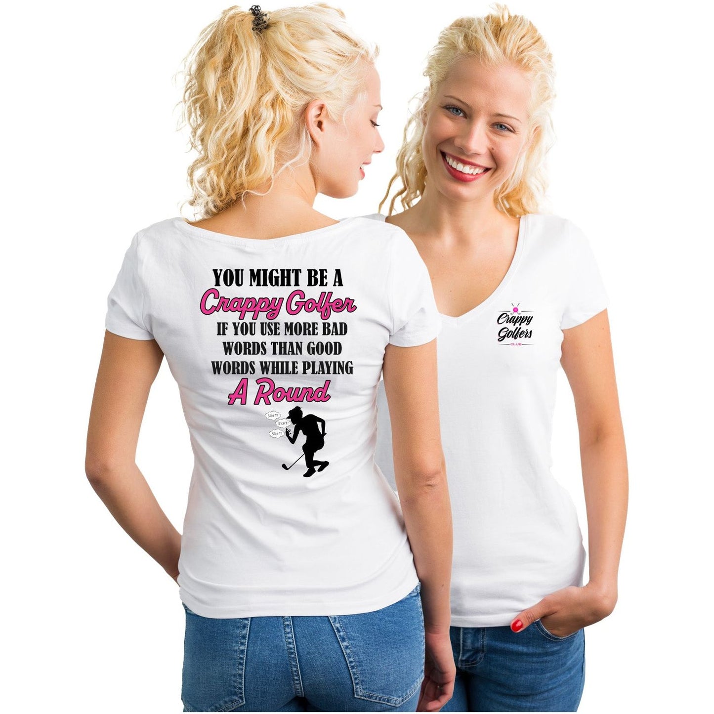 Ladies Golf Shirt - Bad Words