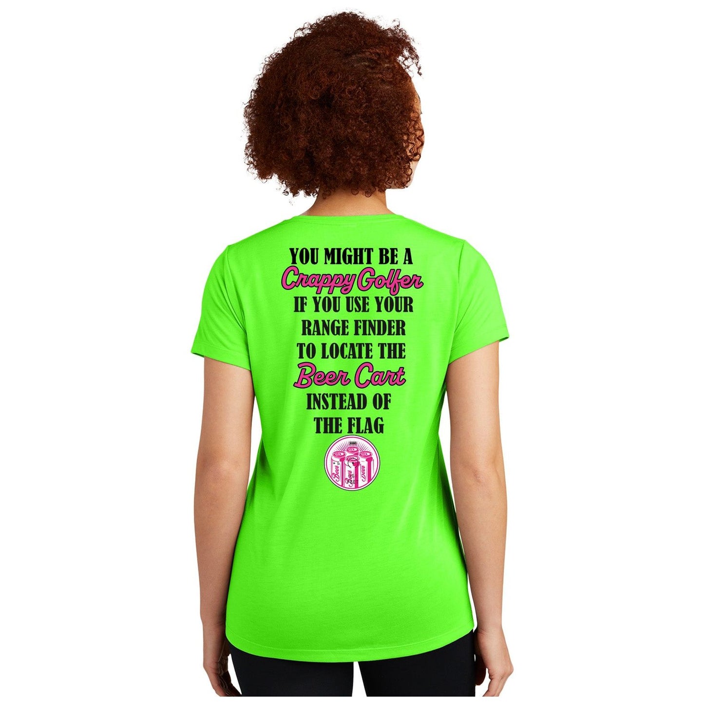 Ladies Golf Shirt - Beer Cart Range Finder