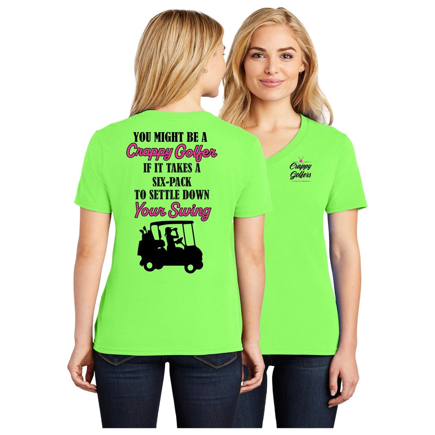 Settle Your Golf Swing - Ladies Golf Shirt