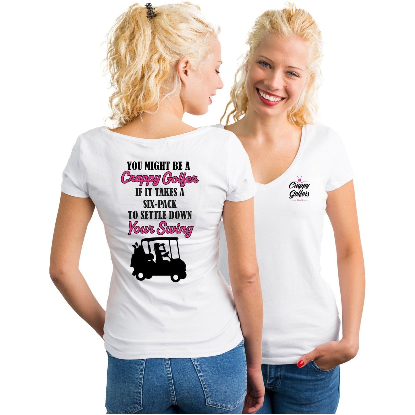 Settle Your Golf Swing - Ladies Golf Shirt