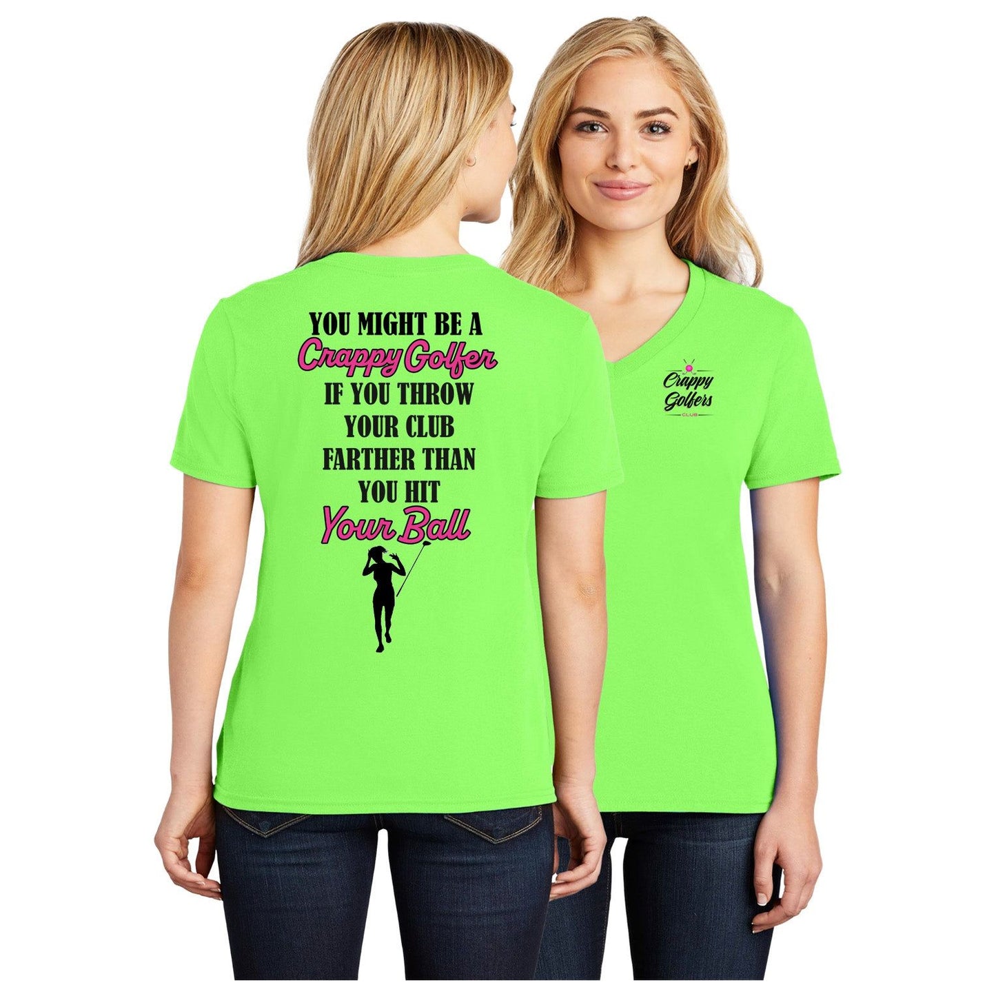 Ladies Golf Shirt - Throw your Golf Club