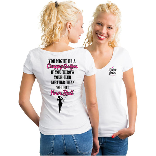 Ladies Golf Shirt - Throw your Golf Club