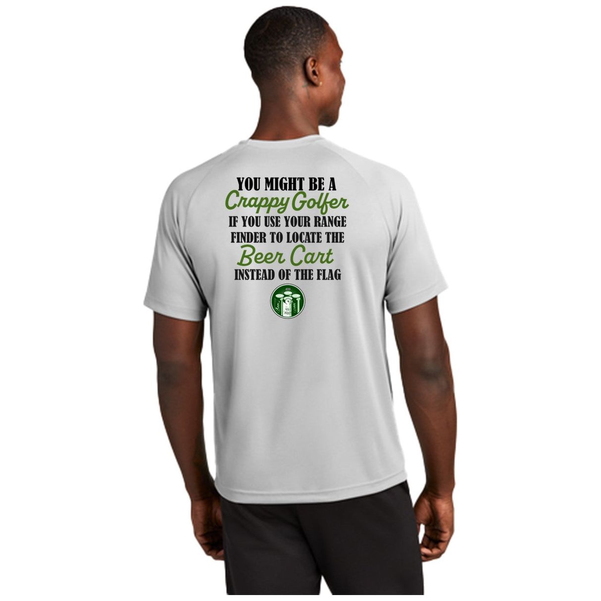 Beer Cart Range Finder Crappy Golfers Club Men's T-Shirts