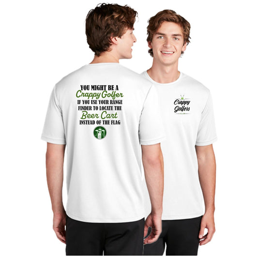 Beer Cart Range Finder Crappy Golfers Club Men's T-Shirts