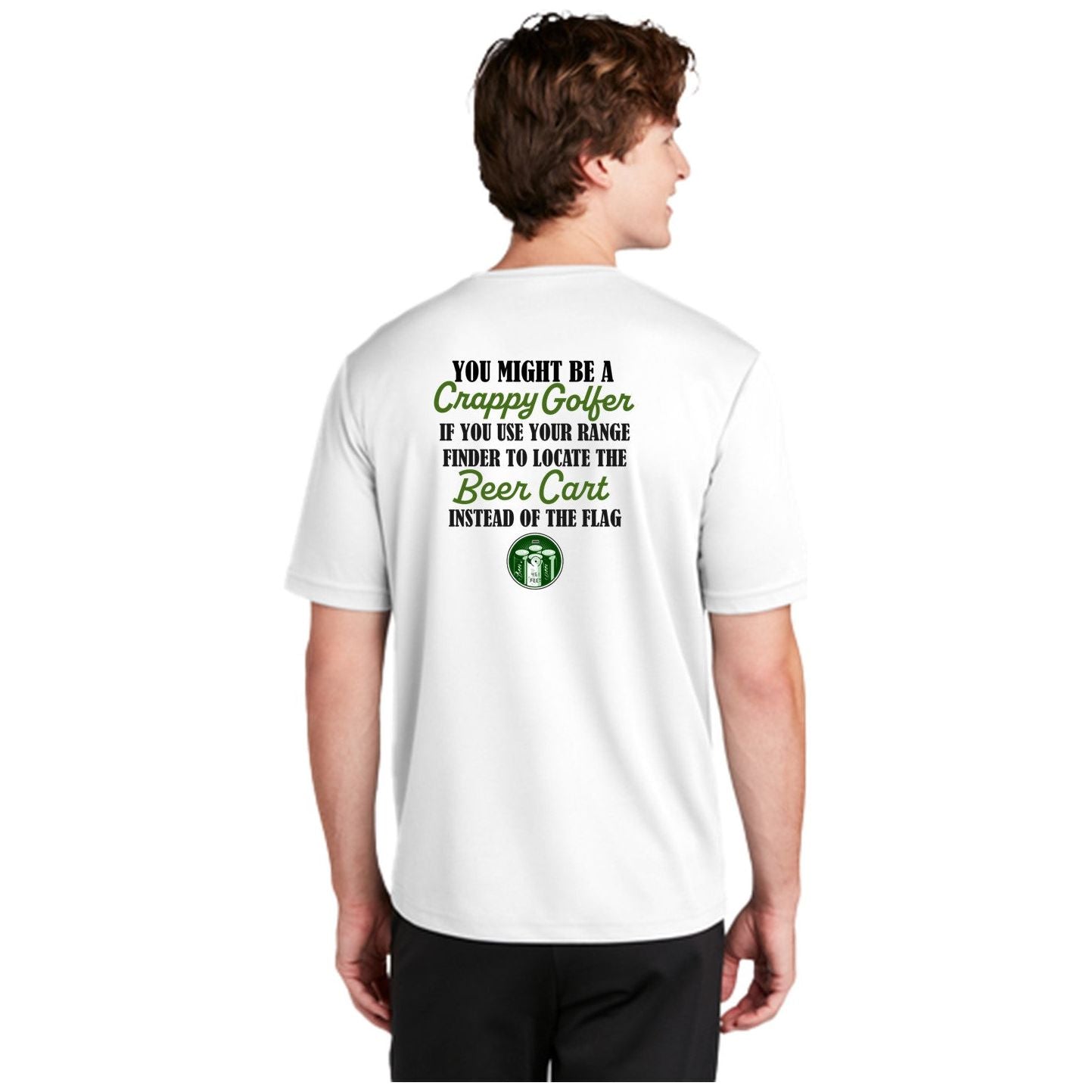 Beer Cart Range Finder Crappy Golfers Club Men's T-Shirts