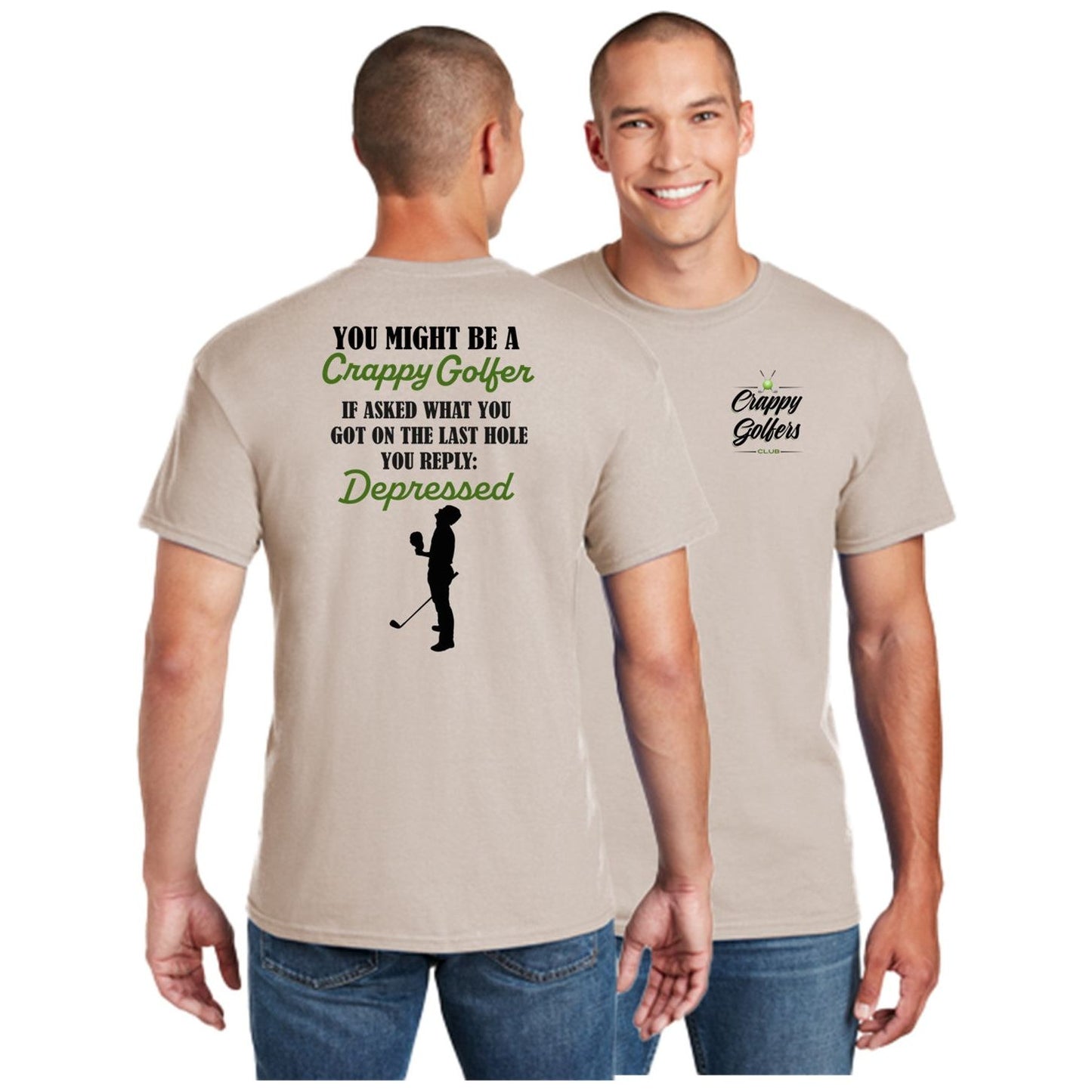 Depressed Golf Men's T-Shirt - Crappy Golfers Club