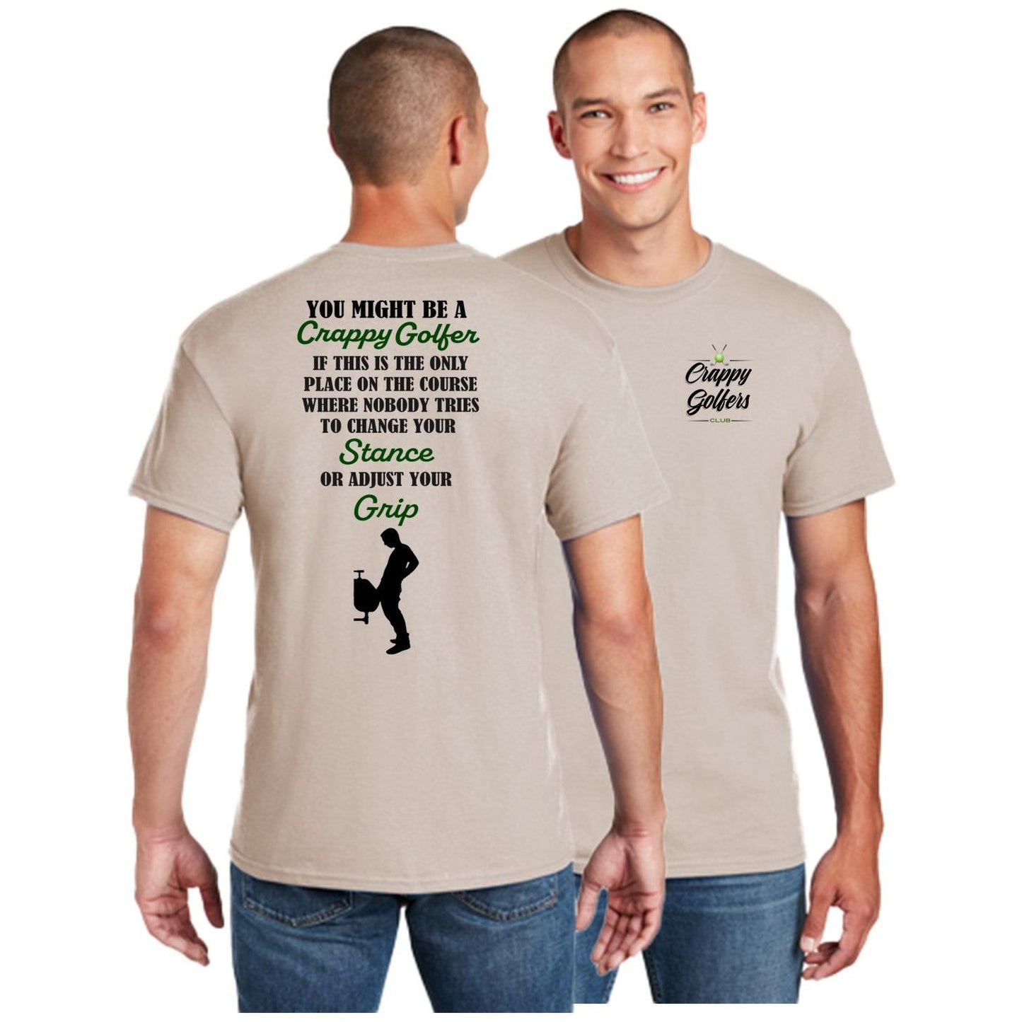 Golf Stance - Grip - Fun Men's Golf Shirts