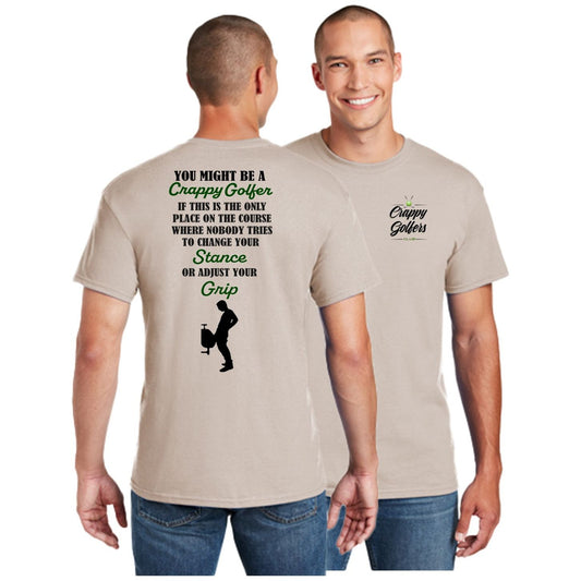 Golf Stance - Grip - Fun Men's Golf Shirts