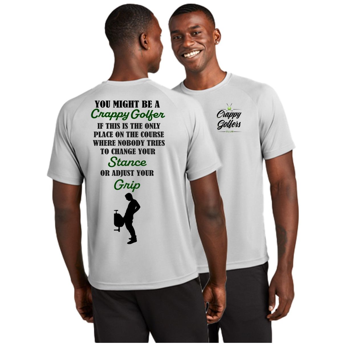 Golf Stance - Grip - Fun Men's Golf Shirts