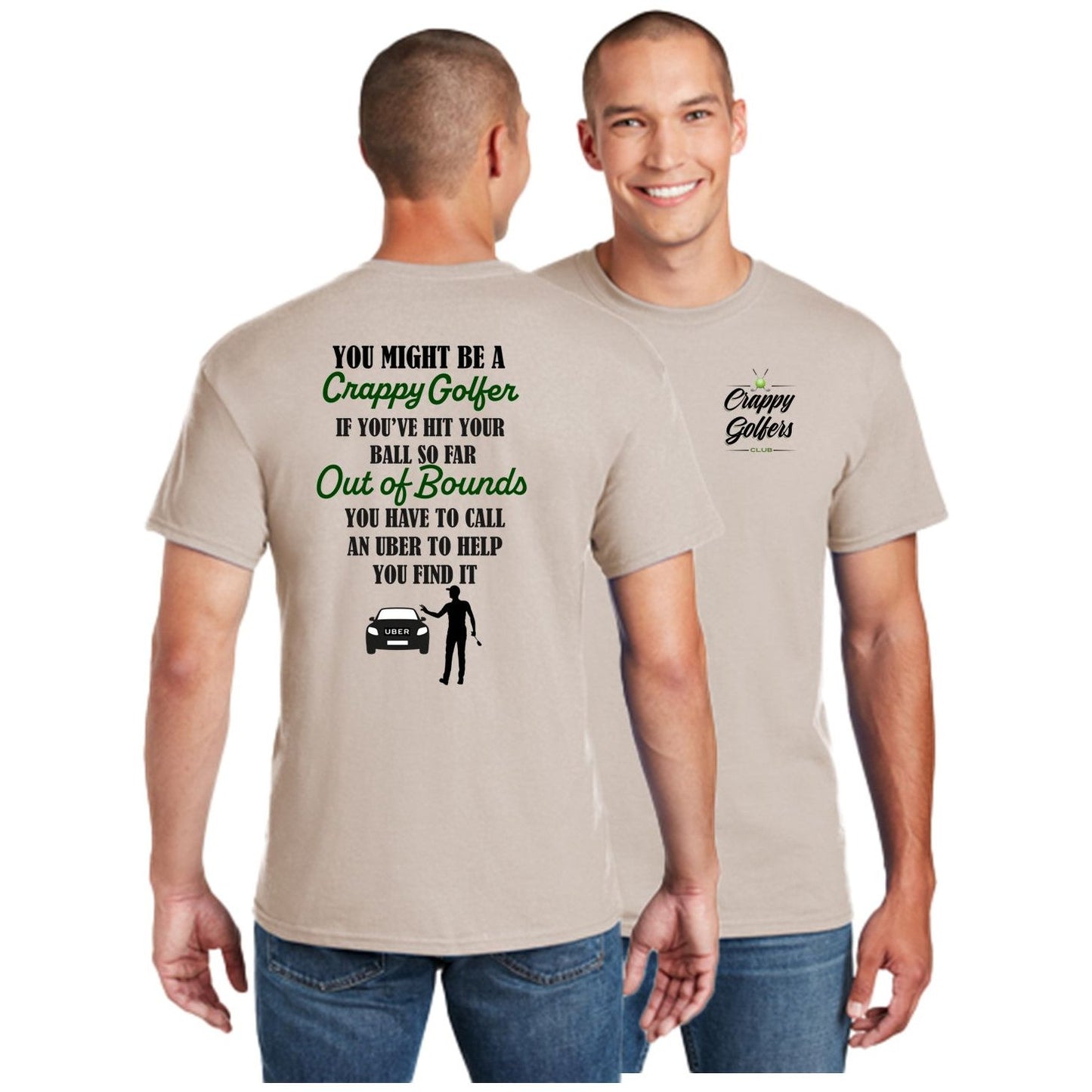 Golf Ball Out of Bounds - Funny Golf Shirt for Men