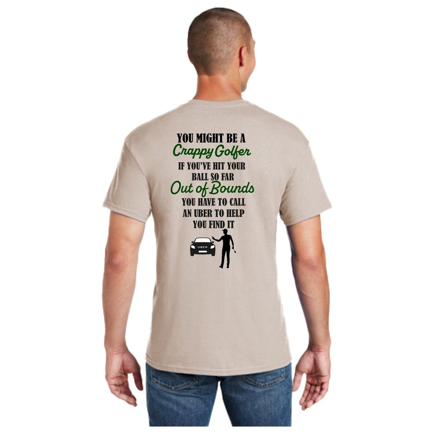 Golf Ball Out of Bounds - Funny Golf Shirt for Men