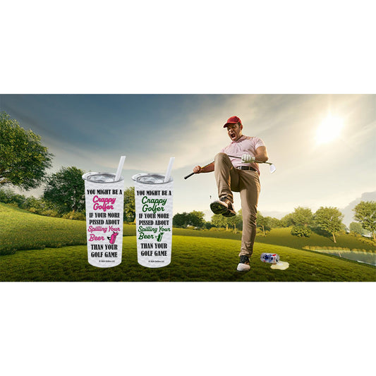 Spilling Beer - Funny Golf Tumblers