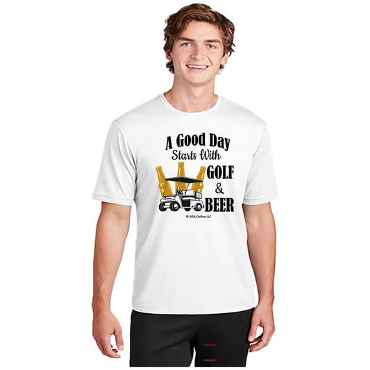 Golf and Beer - Men's Golf T-Shirts