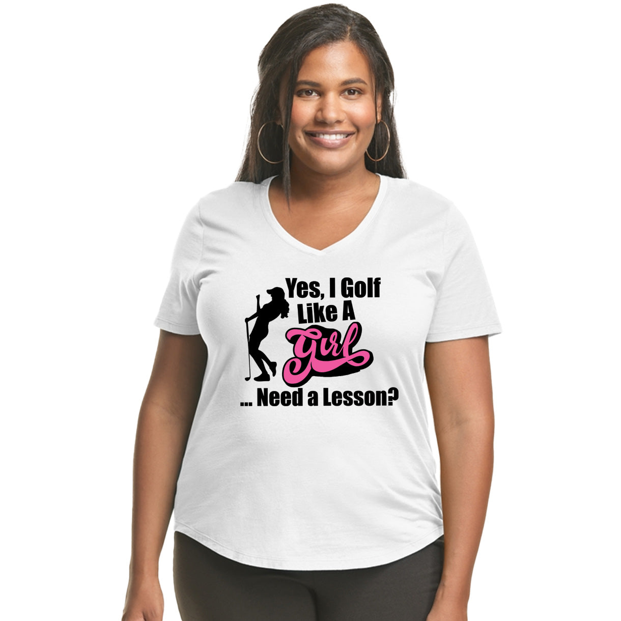 Yes I Golf Like a Girl - Ladies Golf Shirt