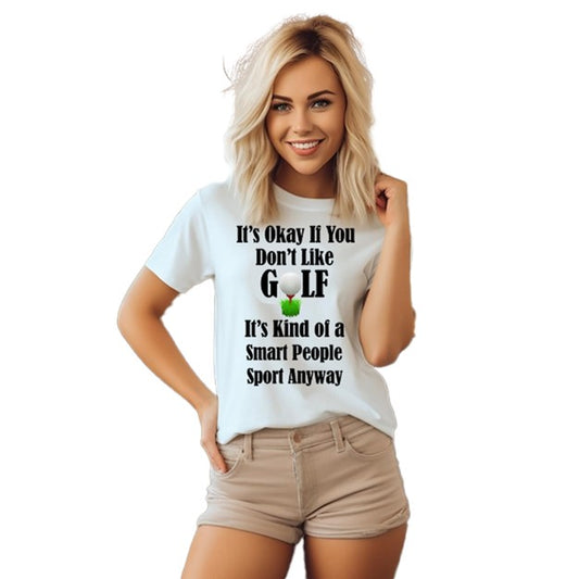 It's Okay If You Don't Like Golf Funny Ladies Golf Shirt