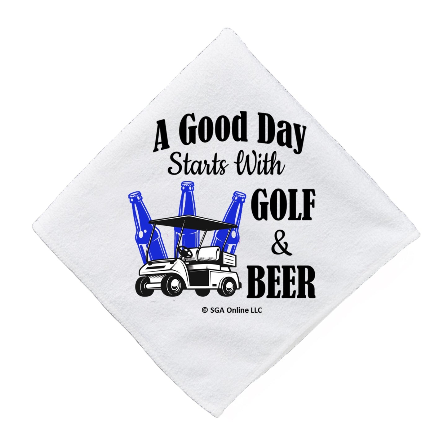 Good Day Starts with Golf and Beer - Fun Golf Towels