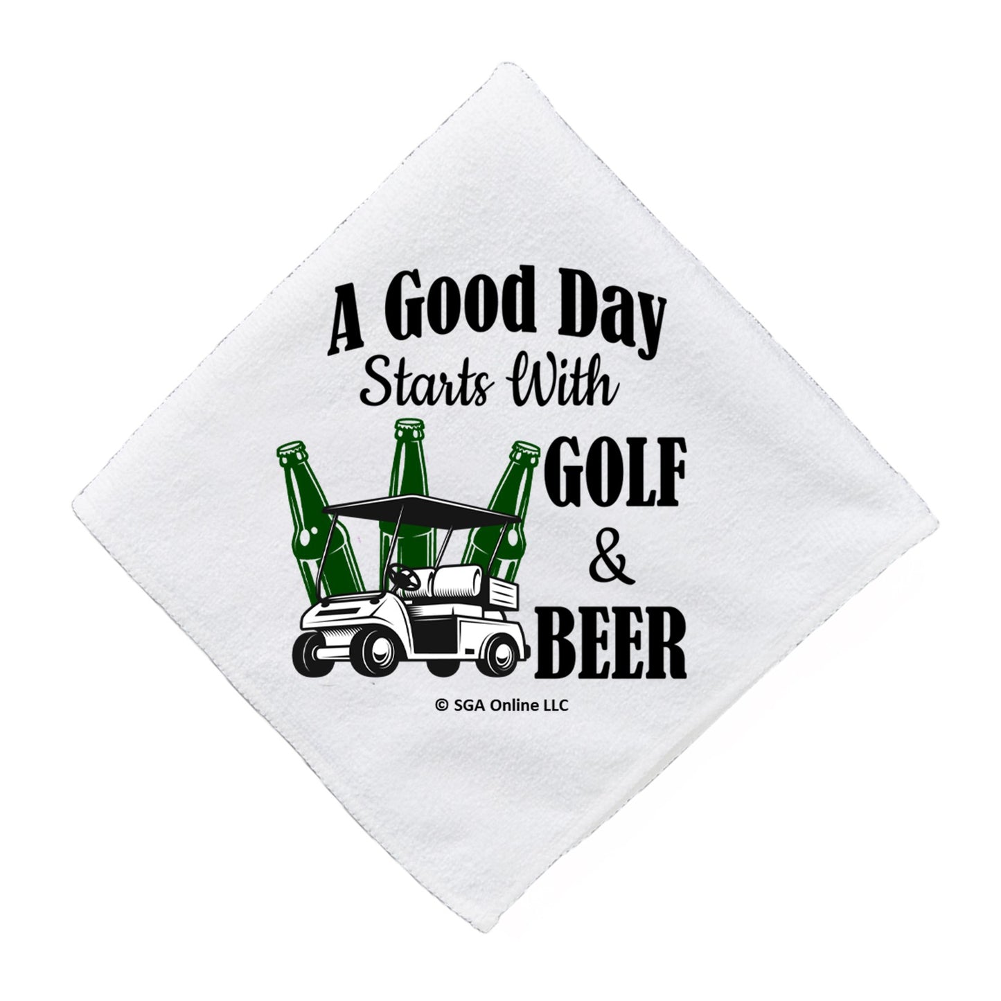 Good Day Starts with Golf and Beer - Fun Golf Towels